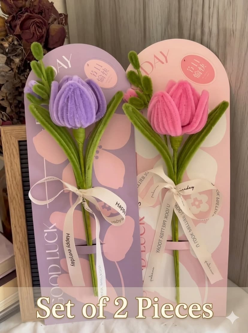 Tulip Flower Card/ Set Of 2