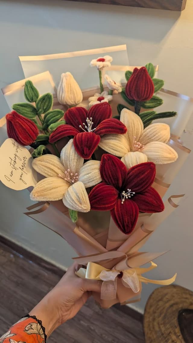 Velvet Bloom Handmade Bouquet
