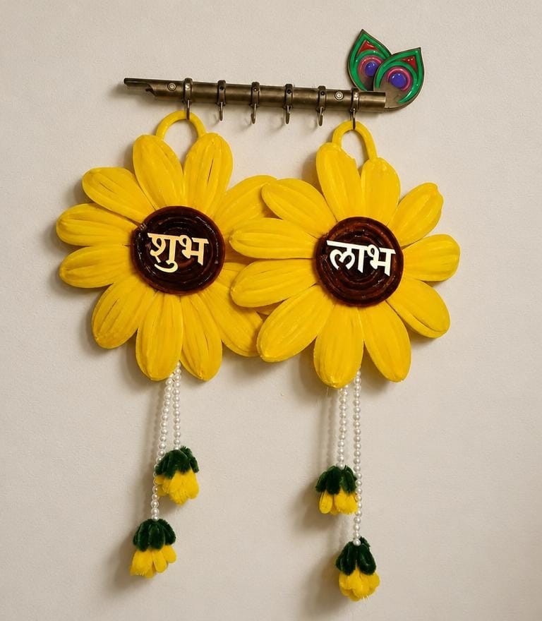 Sunshine Shubh Labh β Floral Door Hanging πΌ - Image 1
